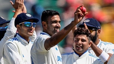 England were blown out of the park in Dharamsala in just over a session with Ravichandran Ashwin taking a record 36th Test five-wicket haul in his 100th match in the longest format for India. (AFP) England were blown out of the park in Dharamsala in just over a session with Ravichandran Ashwin taking a record 36th Test five-wicket haul in his 100th match in the longest format for India. (AFP)