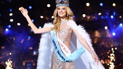 Krystyna Pyszkova of the Czech Republic secured the prestigious Miss World 2024 crown at a grand event held on Saturday. (Instagram/@missworld) Krystyna Pyszkova of the Czech Republic secured the prestigious Miss World 2024 crown at a grand event held on Saturday. (Instagram/@missworld)