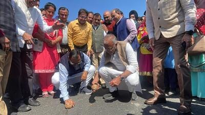 Panipat city MLA Pramod Vij and deputy commissioner Virender Dahiya were also present. (HT Photo)