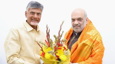 Telugu Desam Party chief N Chandrababu Naidu met Union Home Minister Amit Shah and BJP chief JP Nadda in Delhi on Thursday. (ANI) Telugu Desam Party chief N Chandrababu Naidu met Union Home Minister Amit Shah and BJP chief JP Nadda in Delhi on Thursday. (ANI)