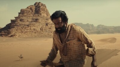 Prithviraj Sukumaran in a still from Aadujeevitham - The Goat Life Prithviraj Sukumaran in a still from Aadujeevitham - The Goat Life