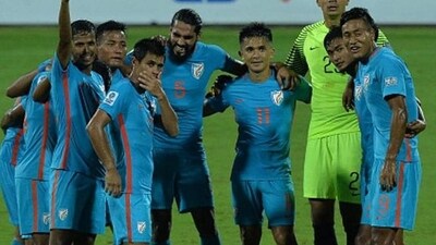 After winning SAFF, India were 99th; after no goals and no points in the 2024 Asian Cup, they are 117. (AFP/Getty Images)