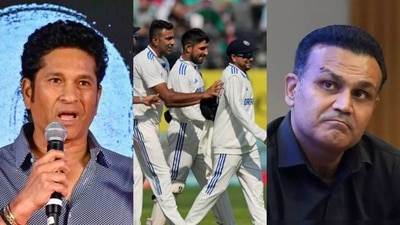 Sachin Tendulkar and Virender Sehwag react to India's win in 5th England Test Sachin Tendulkar and Virender Sehwag react to India's win in 5th England Test