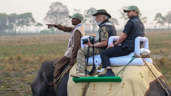Narendra Modi visit LIVE: PM takes 'elephant safari' at Kaziranga National Park - Vimarsana News