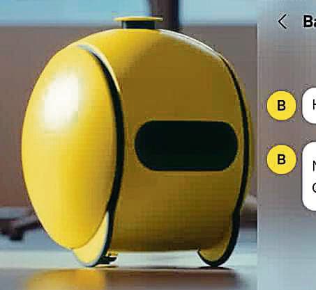 Samsung’s bowling ball-sized robot, Ballie, can serve as a projector, streaming content onto a wall. Samsung’s bowling ball-sized robot, Ballie, can serve as a projector, streaming content onto a wall.