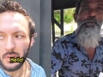 UK vlogger (left) was left impressed with the auto driver's (right) honesty and fluent English. UK vlogger (left) was left impressed with the auto driver's (right) honesty and fluent English.