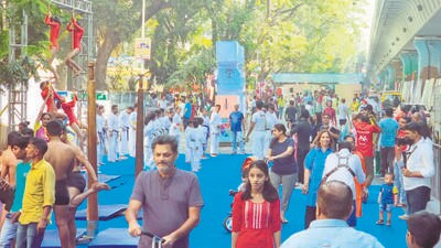 Matunga residents chill out on road with fun for all ages Matunga residents chill out on road with fun for all ages