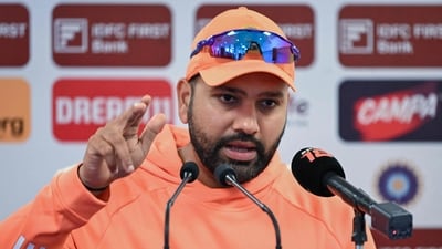 India's captain Rohit Sharma speaks during a press conference (AFP) India's captain Rohit Sharma speaks during a press conference (AFP)