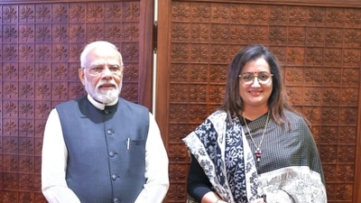 Sumalatha Ambareesh with PM Modi Sumalatha Ambareesh with PM Modi