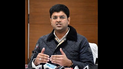 Haryana deputy chief minister Dushyant Chautala (PTI file)