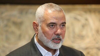 Palestinian group Hamas' top leader, Ismail Haniyeh (REUTERS)