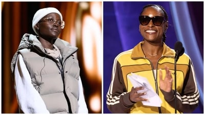 Oscar-winner Lupita N'yongo and Issa Rae kept things casuals for the rehearsals. They looked chic and smart in their jackets and glasses. Oscar-winner Lupita N'yongo and Issa Rae kept things casuals for the rehearsals. They looked chic and smart in their jackets and glasses.