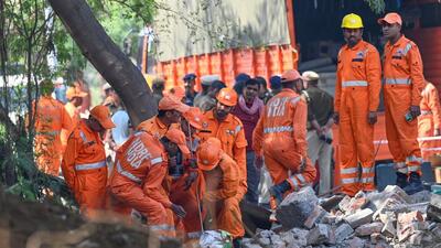 NDRF personnel take part in the rescue operation at DJB’s sewage treatment plant in Keshopur on Sunday. (Sanchit Khanna/HT) NDRF personnel take part in the rescue operation at DJB’s sewage treatment plant in Keshopur on Sunday. (Sanchit Khanna/HT)