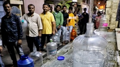 In response to the severe water crisis, authorities are implementing emergency measures. (PTI) In response to the severe water crisis, authorities are implementing emergency measures. (PTI)
