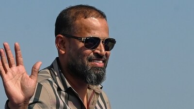 Kolkata: TMC candidate for the upcoming Lok Sabha elections Yusuf Pathan during a rally. (PTI) Kolkata: TMC candidate for the upcoming Lok Sabha elections Yusuf Pathan during a rally. (PTI)