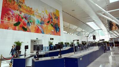 The expanded Terminal 1 in New Delhi inaugurated by Prime Minister Narendra Modi by video conferencing on Sunday. (Arvind Yadav/HT Photo)