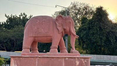 The work is a continuation of the beautification drive taken up before the G20 Summit last year. (LG VK Saxena-X) The work is a continuation of the beautification drive taken up before the G20 Summit last year. (LG VK Saxena-X)