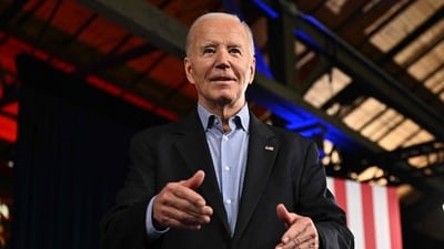 Joe Biden has been blasted for saying America is safer with him as president (Photo by Jim WATSON / AFP) (AFP) Joe Biden has been blasted for saying America is safer with him as president (Photo by Jim WATSON / AFP) (AFP)