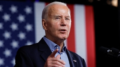Joe Biden has apologised for using the word ‘illegal’ to decribe Laken Riley's killer( REUTERS/Evelyn Hockstein) (REUTERS)