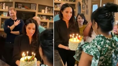Prince Harry and Meghan Markle paid a surprise visit to an Uvalde school shooting victim's family (@fuhknjo/X) Prince Harry and Meghan Markle paid a surprise visit to an Uvalde school shooting victim's family (@fuhknjo/X)