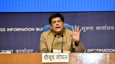Union commerce minister Piyush Goyal. (ANI) Union commerce minister Piyush Goyal. (ANI)