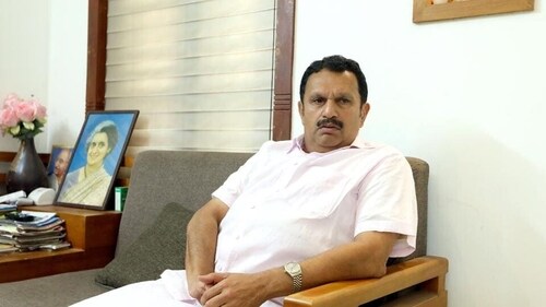 Congress leader K Muraleedharan has vowed that he will not allow the BJP to use his father's pictures as campaign materials (Agencies) Congress leader K Muraleedharan has vowed that he will not allow the BJP to use his father's pictures as campaign materials (Agencies)