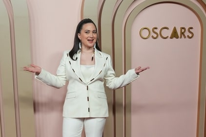 Lily Gladstone arrives at the 96th Academy Awards Oscar nominees luncheon. (Jordan Strauss/Invision/AP) Lily Gladstone arrives at the 96th Academy Awards Oscar nominees luncheon. (Jordan Strauss/Invision/AP)