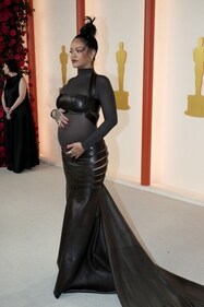 Rihanna serves fashion goals in an all-black ensemble. (Getty images) Rihanna serves fashion goals in an all-black ensemble. (Getty images)