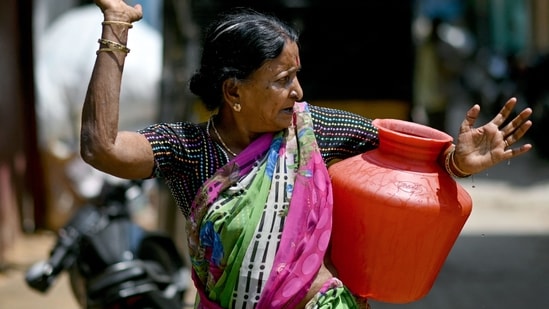 According to The Bengaluru Water Supply and Sewerage Board (BWSSB), which supplies drinking water to the city, the water input to the city has fallen by 50 percent.&nbsp;(AFP)