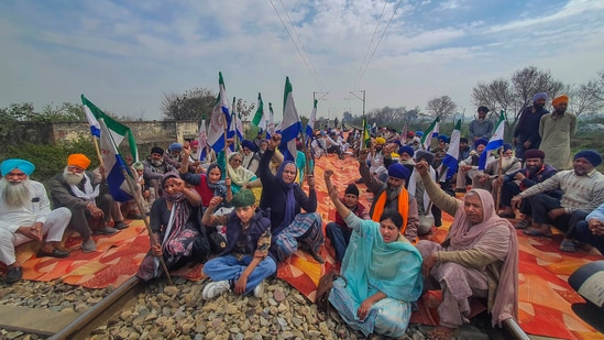 In Punjab, farmers had announced that they would sit on railway tracks at 52 locations in 22 districts, including Amritsar, Ludhiana, Tarn Taran, Hoshiarpur, Firozpur, Fazilka, Sangrur, Mansa, Moga and Bathinda.&nbsp;(PTI)