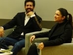 Parineeti Chopra. Kabir Khan and and Raghav Chadha at an LSE event.
