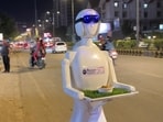 A food truck in Ahmedabad called Robotic Cafe has got a robot to serve gola desserts to patrons A food truck in Ahmedabad called Robotic Cafe has got a robot to serve gola desserts to patrons