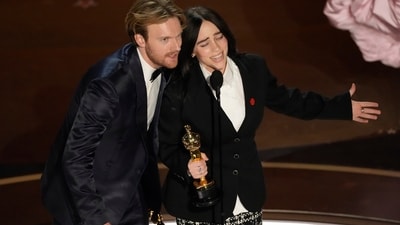 Siblings Billie Eilish and Finneas O'Connell performed their Oscar-winning song "What Was I Made For?" from Barbie. (AP) Siblings Billie Eilish and Finneas O'Connell performed their Oscar-winning song "What Was I Made For?" from Barbie. (AP)