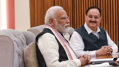 Prime Minister Narendra Modi along with BJP National President JP Nadda (ANI) Prime Minister Narendra Modi along with BJP National President JP Nadda (ANI)