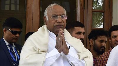 Congress chief Mallikarjun Kharge. (HT PHOTO) Congress chief Mallikarjun Kharge. (HT PHOTO)
