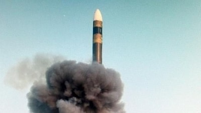 DRDO conducts the first successful flight test of Agni-5 missile on Monday. (ANI) DRDO conducts the first successful flight test of Agni-5 missile on Monday. (ANI)