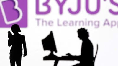 Byju's Crisis: Byju's logo is seen in this illustration. The company is giving up most of its office spaces in India. Byju's Crisis: Byju's logo is seen in this illustration. The company is giving up most of its office spaces in India.