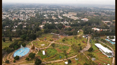 Of Chandigarh’s total 140 sq km, 70 sq km is now under green cover. (HT File)