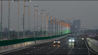 On Monday, the road was devoid of traffic, but NHAI officials said even during peak traffic, the commute may increase only by 4-5 minutes, noting that the entire expressway is access controlled, and there are only five entry and exits on the road. (Vipin Kumar/ HT Photo) On Monday, the road was devoid of traffic, but NHAI officials said even during peak traffic, the commute may increase only by 4-5 minutes, noting that the entire expressway is access controlled, and there are only five entry and exits on the road. (Vipin Kumar/ HT Photo)