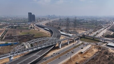 The Dwarka Expressway has been built at a cost of around  <span class='webrupee'>₹</span>4,100 crore and includes two packages of 10.2-km-long Delhi-Haryana Border to Basai Rail-over-Bridge (ROB) and 8.7-km-long Basai ROB to Kherki Daula.&nbsp; (X/@narendramodi)