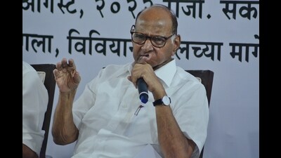 Pawar raised the concern over the state of democracy and said, “The election commissioner had resigned but did not get any details about it.” (HT PHOTO) Pawar raised the concern over the state of democracy and said, “The election commissioner had resigned but did not get any details about it.” (HT PHOTO)