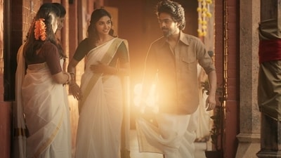 Mamitha Baiju and GV Prakash in a still from Rebel Mamitha Baiju and GV Prakash in a still from Rebel