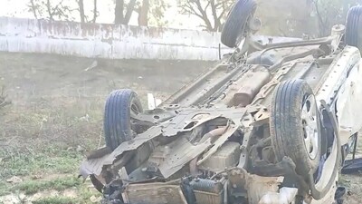 The bodies were recovered and transported to a mortuary for post-mortem, as confirmed by the police. Here is a picture of one of the cars involved in the accident in Rewari on Sunday night. (ANI)
