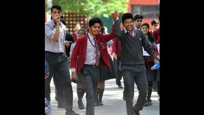 Students at the exam centre at Government Model Senior Secondary School (GMSSS) Sector 16, students echoed the sentiment. (HT File Photo)