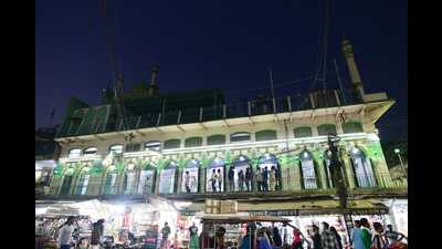The Jama Masjid in Prayagraj’s Chowk on Monday (HT)