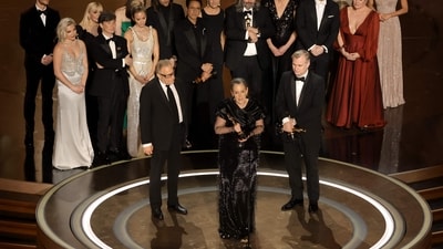 Best: Historic Win for Oppenheimer: The film Oppenheimer sweeping seven major categories, including Best Picture, marked a historic moment in cinematic achievement, solidifying its place as a standout at the Oscars 2024. (AFP) Best: Historic Win for Oppenheimer: The film Oppenheimer sweeping seven major categories, including Best Picture, marked a historic moment in cinematic achievement, solidifying its place as a standout at the Oscars 2024. (AFP)