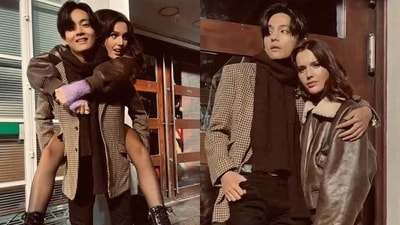 Fans blew the roof off on social media after mistakenly spotting an Olivia Rodrigo lookalike actress beside BTS V in FRI(END)S flash video. (YouTube) Fans blew the roof off on social media after mistakenly spotting an Olivia Rodrigo lookalike actress beside BTS V in FRI(END)S flash video. (YouTube)