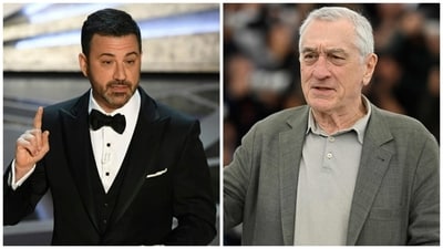 Jimmy Kimmel's joke about Robert De Niro was about his girlfriend's age. Jimmy Kimmel's joke about Robert De Niro was about his girlfriend's age.