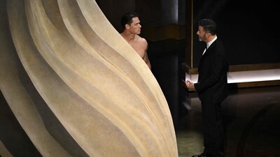 As per Variety, Kimmel said the bit was supposed to be funny, to which Cena hilariously responded, “The male body is not a joke.” (AFP)