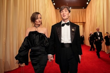 Yvonne McGuinness, left, and Cillian Murphy arrive at the Oscars on Sunday, March 10, 2024, at the Dolby Theatre in Los Angeles. (John Locher/Invision/AP) Yvonne McGuinness, left, and Cillian Murphy arrive at the Oscars on Sunday, March 10, 2024, at the Dolby Theatre in Los Angeles. (John Locher/Invision/AP)